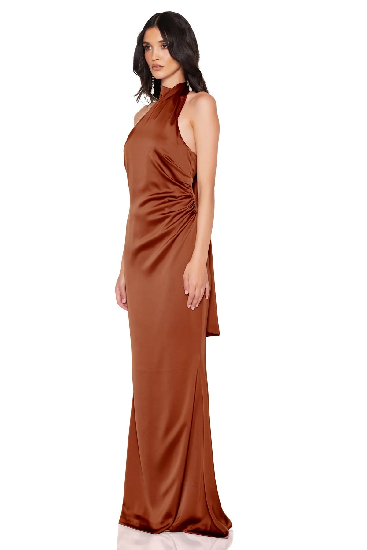 Entice Gown in Mocha