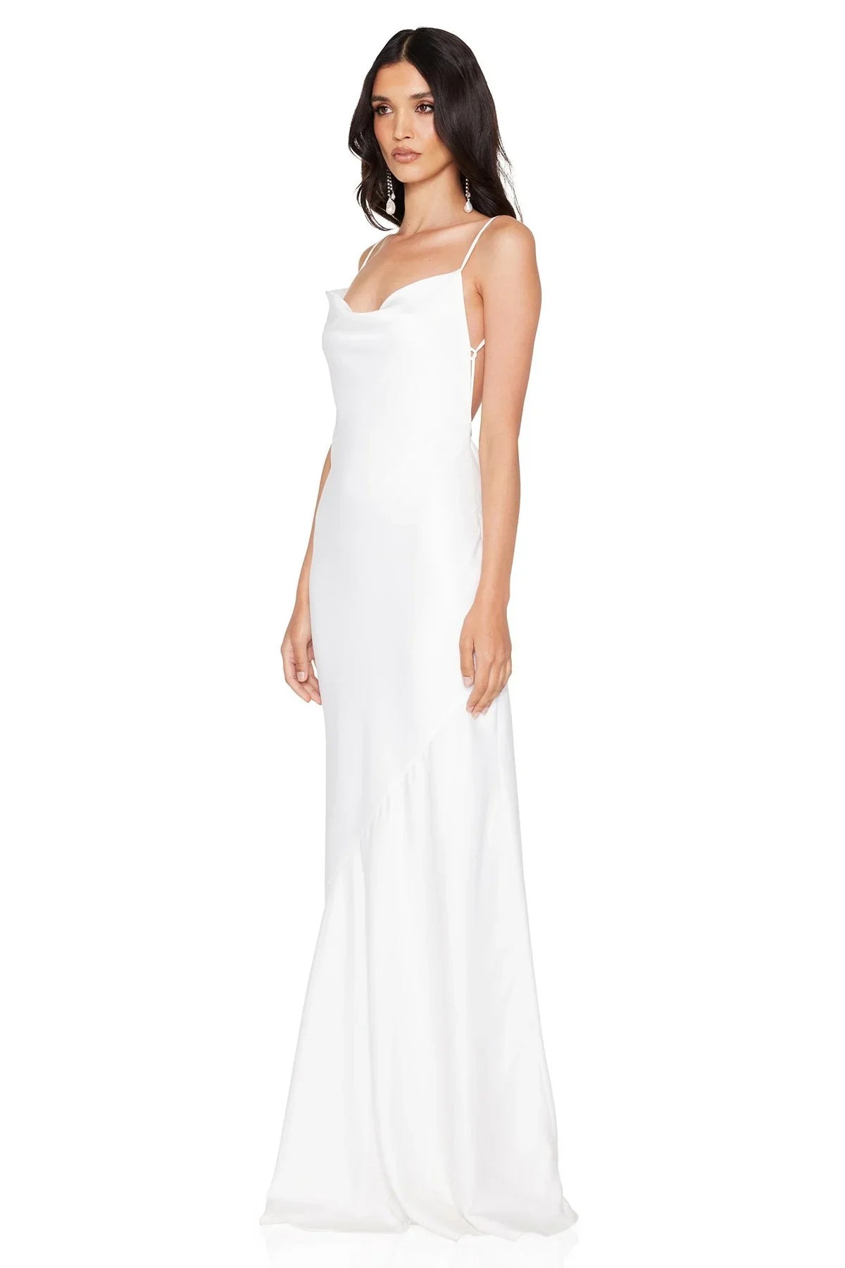 Entice Drape Gown in Ivory
